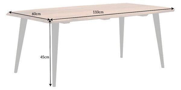 Konferenčný stolík ORGANIC LIVING 110cm akáciové drevo