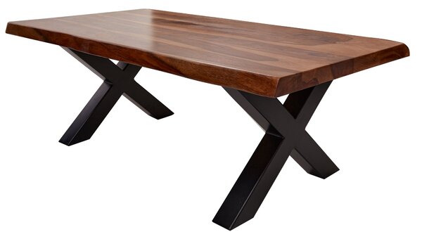 Konferenčný stolík AMAZONAS 110cm X-nohy palisandrové drevo