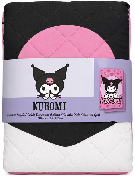 Letná prešívaná prikrývka / prehoz na posteľ Kuromi – rozmer 150 × 250 cm