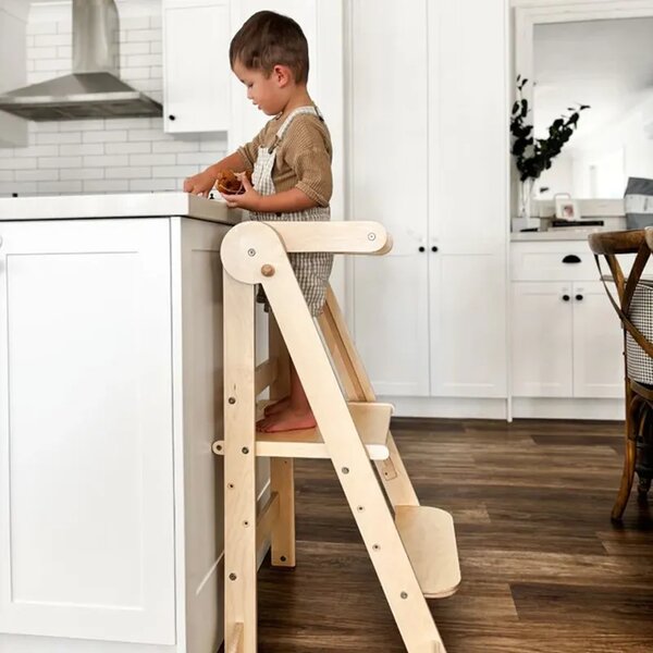 Babytower™ Drevená Nastaviteľná Učebná Veža