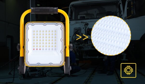 Aigostar - LED Stmievateľný nabíjací reflektor LED/100W/5V 6500K IP65 15000 mAh