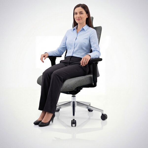 Ergonomická kancelárska stolička tmavosivá VECTOR