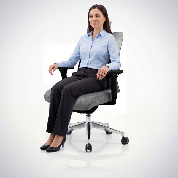 Ergonomická kancelárska stolička sivá VECTOR