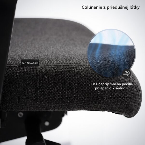 Ergonomická kancelárska stolička tmavosivá VECTOR