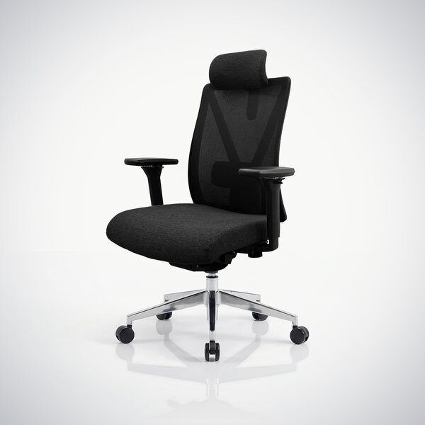 Ergonomická kancelárska stolička čierna so sieťovinou VECTOR