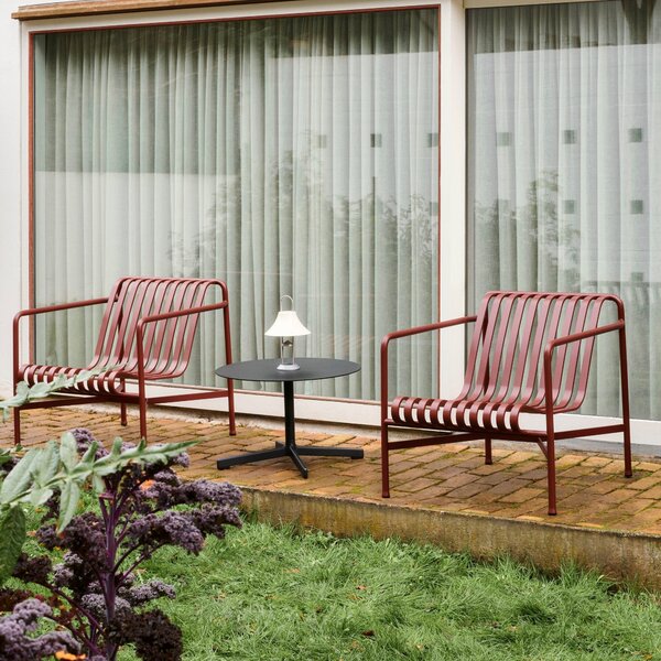 Záhradné kreslo Palissade Lounge Low, Iron Red – HAY