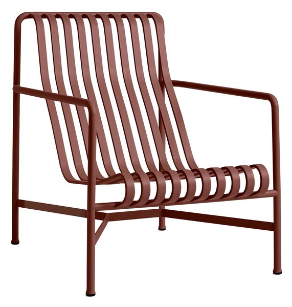 Záhradné kreslo Palissade Lounge High, Iron Red – HAY