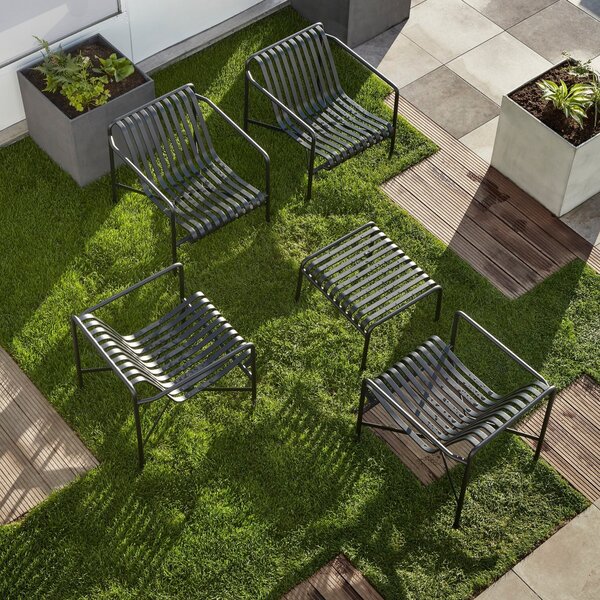 Záhradné kreslo Palissade Lounge Low, Anthracite – HAY