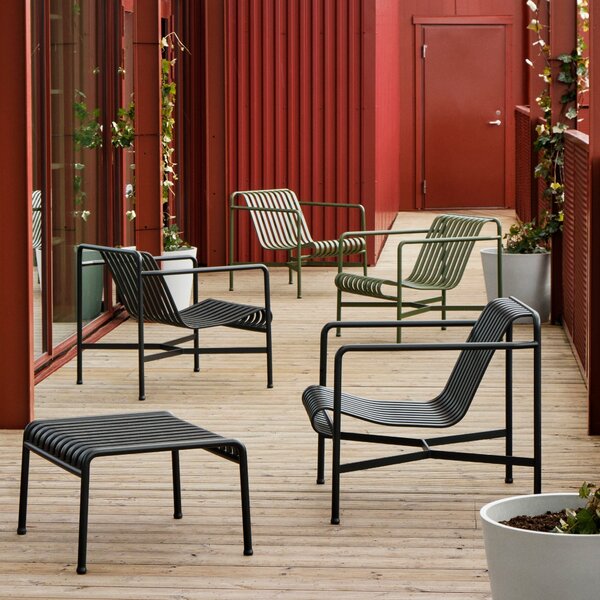 Záhradné kreslo Palissade Lounge Low, Anthracite – HAY