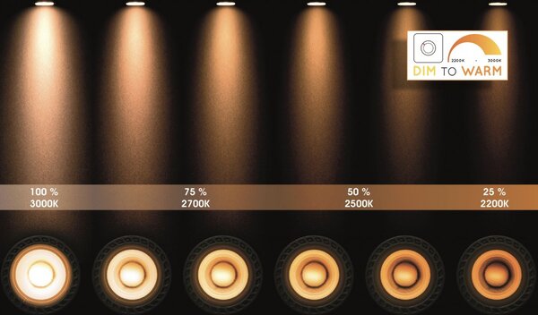 Lucide 09930/20/30 stropné bodové svietidlo 4x5W | LED GU10 | 2200K / 3000K | 4x320lm | IP44 - žiarovka je súčasťou balenia, čierna, nastaviteľné, stmievateľné, CCT