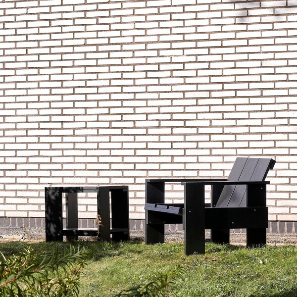 Záhradné kreslo Crate Lounge, Black – HAY