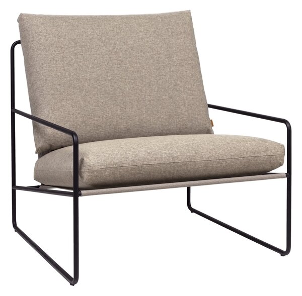 Záhradné kreslo Desert, Black / Dark Sand – Ferm Living