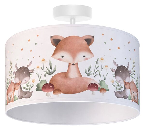 Stropné Lampa Duolla, Kids Print, Viacfarebná, Detská izba, Tkanina / Textil