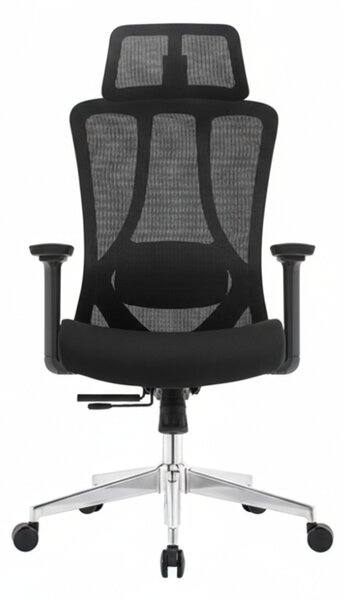 Kancelárska ergonomická stolička Neoseat TIYA — čierna, nosnosť 150 kg