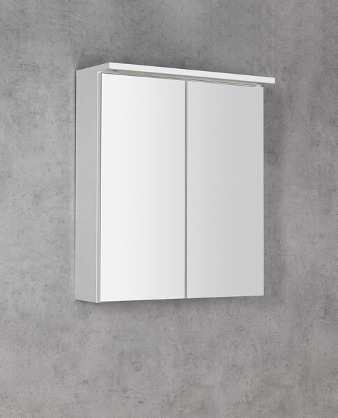 Aqualine Aqualine, KAWA STRIP Galérka s LED osvetlením 80x70x22cm, biela, WGL80S
