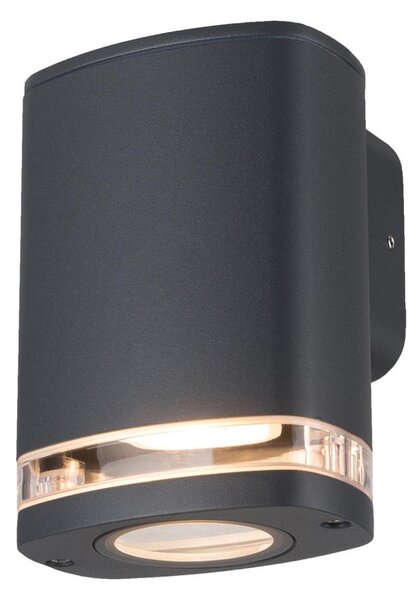 Kanlux 38885 - Vonkajšie nástenné svietidlo ZEVI 1xGU10/10W/230V IP54 antracit