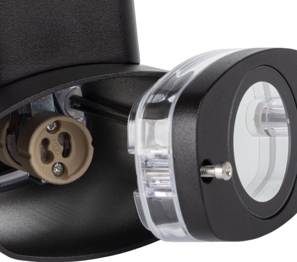 Kanlux 38885 - Vonkajšie nástenné svietidlo ZEVI 1xGU10/10W/230V IP54 antracit