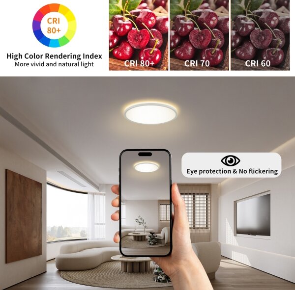 Brilagi - LED Kúpeľňové svietidlo ULTRA SLIM LED/12W/230V pr. 22,5 cm biela IP54