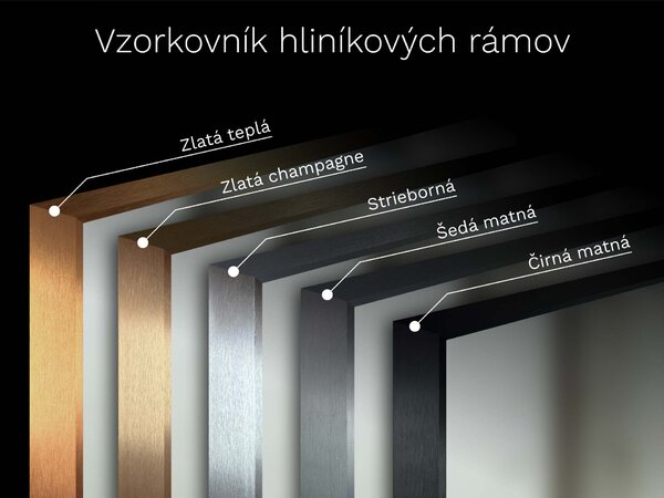 LED zrkadlo v ráme do kúpeľne C5