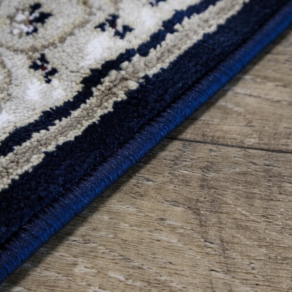 Angel Carpet, Kusový koberec Sultan 25 Blue/red, 80x150, viacfarebná, kancelária