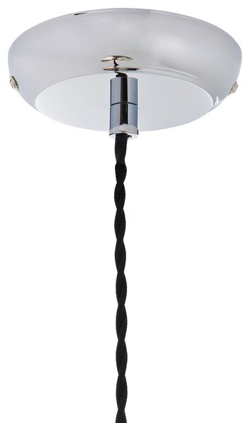 Závesná lampa zlatá sklenená 88 cm vyrezávané tienidlo na strop glamour štýl obývacia izba spálňa