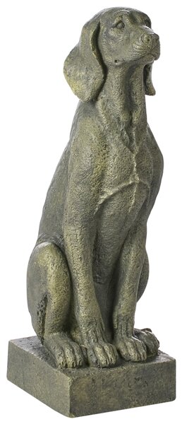 Dekoratívna figúrka zelená MgO 73 cm soška pes jarné doplnky moderný štýl záhrada obývacia izba