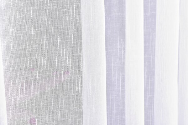 Záclona markizeta plain, Reindrop s olovkom metráž, biela 140 cm