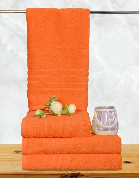 Bavlnený uterák a osuška, Finer oranžový 50 x 95 cm