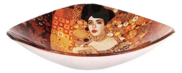 Sklenená miska 17x17 cm Gustav Klimt Adela Bloch Bauer, CARMANI 1981133 (Sklenená miska 17x17 cm Gustav Klimt )