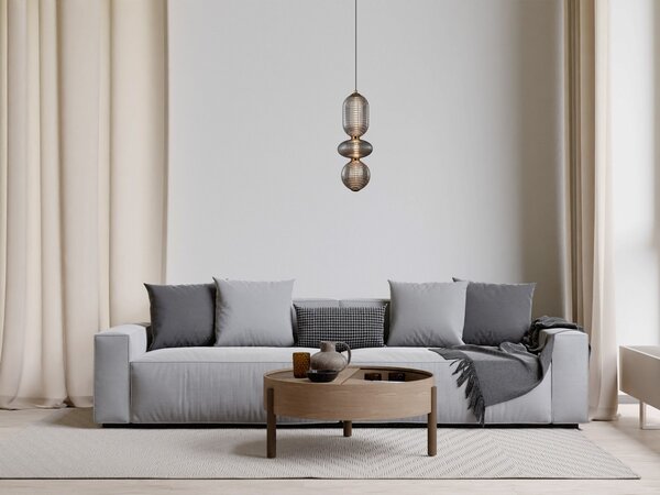 Italux PND-8545-3-AB-SG LED závesné stropné svietidlo Nico | 15W integrovaný LED zdroj | 363lm | 3000K | čierna | dymová