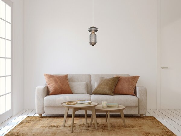 Italux PND-8545-2A-AB-SG LED závesné stropné svietidlo Nico | 11W integrovaný LED zdroj | 294lm | 3000K | čierna | dymová