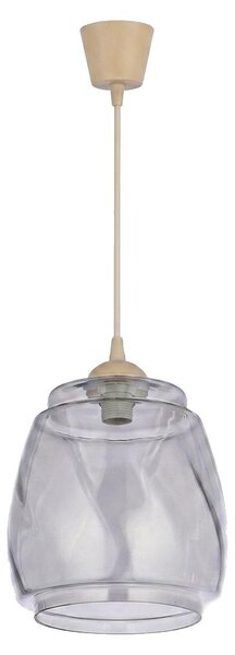Brilagi - LED luster na lanku R GLASS 1xE27/60W/230V priemer 26 cm béžová/dymová sivá