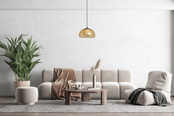 Italux PND-54637-1-BK-YLL závesné stropné svietidlo Ainale | 7W G9 | čierna | žltá