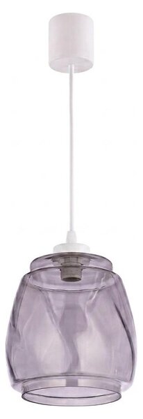 Brilagi - LED luster na lane RETRO GLASS 1xE27/60W/230V priemer 26 cm biela/dymová sivá