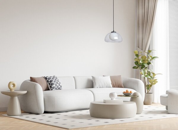 Italux PND-54637-1-BK-CL závesné stropné svietidlo Ainale | 7W G9 | čierna | číra