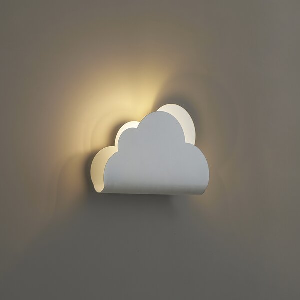 Detské nástenné svietidlo biele Mrak so slnkom - Cloudy