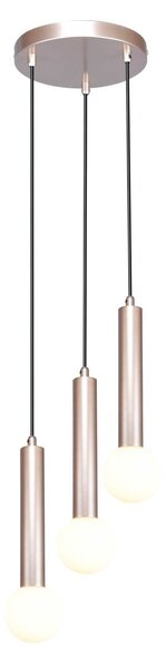 Italux PND-33574-3-CF závesné stropné svietidlo Filano | 5W G9 | hnedá | opálová