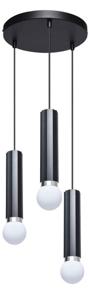 Italux PND-33849-3R-BK závesné stropné svietidlo Macera | 40W E27 | čierna