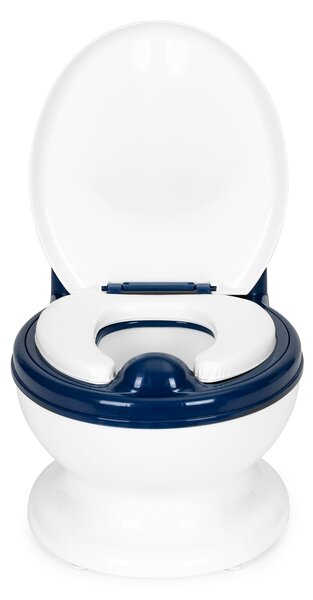 Detský nočník ECOTOYS – sedes s vyberateľnou vložkou, mäkkým sedadlom a kefkou