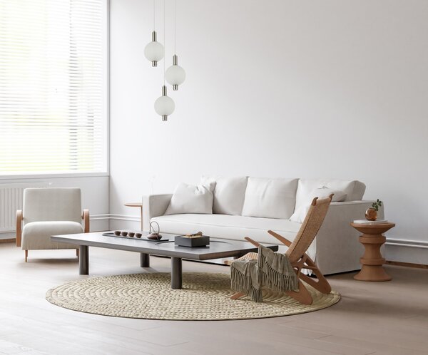 Italux PND-83631-3-SC-WH LED závesné stropné svietidlo Lenti | 18W integrovaný LED zdroj | 3000K | na lanku | zlatá | čierna