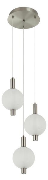 Italux PND-83631-3-SC-WH LED závesné stropné svietidlo Lenti | 18W integrovaný LED zdroj | 3000K | na lanku | zlatá | čierna
