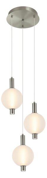 Italux PND-83631-3-SC-WH LED závesné stropné svietidlo Lenti | 18W integrovaný LED zdroj | 3000K | na lanku | zlatá | čierna