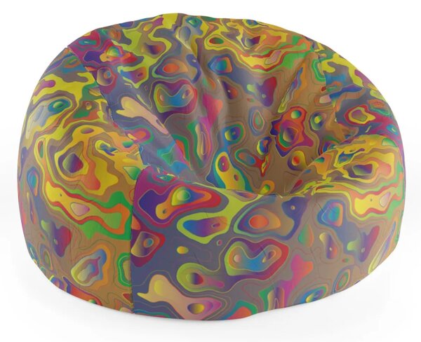 Sablio Sedací vak Cocoon Farebné škvrny - 75 x 45 x 35 cm