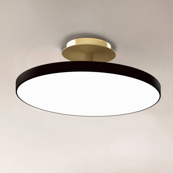 UMAGE stropné LED svetlo Asteria UP PLUS, čierne, Ø 31 cm,, Čierna, Obývacia izba / jedáleň, kov, Dizajn, Stropné svetlo polkruhové s priestorom