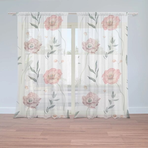 Sablio Záclony Romantické iskerníky: 2ks 150x250cm