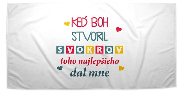 Sablio Uterák Keď Boh stvoril svokrov - 30x50 cm
