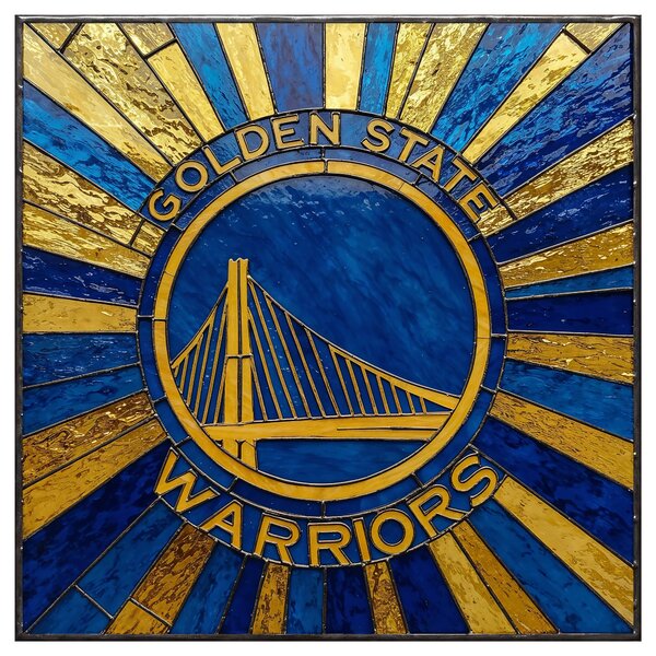 Žiariaci obraz Golden State Warriors - Štýl skla