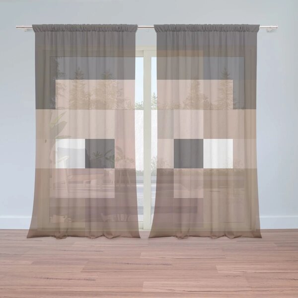Sablio Záclony Blocks Tvár: 2ks 150x250cm