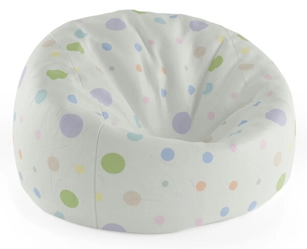Sablio Sedací vak Cocoon Trojfarebné bodky - 75 x 45 x 35 cm