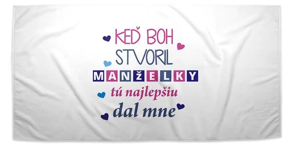 Sablio Uterák Keď Boh stvoril manželky - 30x50 cm